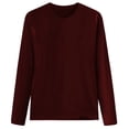 thumbnail image 4 of XIAONU Women Basic Tees Loose Long Sleeve Crew Neck Pullover T Shirt Comfortable Casual Daily Wear Tee, 4 of 4