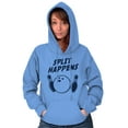thumbnail image 4 of Split Happens Bowling League Nerd Hoodie Sweatshirt Women Men Brisco Brands S, 4 of 6
