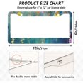 thumbnail image 3 of Wisteria Flower Blurred Painting License Plate Frames - Universal Aluminum License Plate Covers with Screws, 2 Pack Holder Car Accessories for Front and Rear Plates Home Decor, 3 of 6