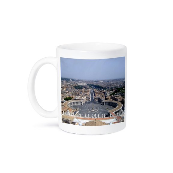 3dRose, The Vatican Square, 15oz Mug
