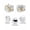 White, variant on Bees Branches Small Toaster Cover 2 Slice, Kitchen Appliance Covers, Farmhouse Spring Botanical Watercolor Toaster Oven Cover with Loop, Bread Machine Cover Polyester Dust Cover Protection