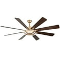 thumbnail image 2 of Bella Depot 72" Modern LED Ceiling Fan 6-Speed Reversible Chandelier With Dimmable Light and Remote Control, 2 of 11