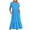 Blue dresses for women, variant on Baikeli Womens Dresses Clearance Sale Women's Fashion Round Neck Short Sleeve Printed Dress Summer Party Dress