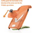 thumbnail image 4 of Swissmar V Power Mandoline, V-7000, Orange, 4 of 15