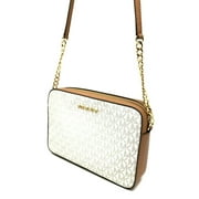 Michael Kors Michael Kors East West Crossbody Bag (Vanilla Womens Signature)