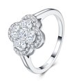 thumbnail image 3 of Apaison Sparkling D Color VVS1 Moissanites Women Personalized Ring - Wedding Engagement Anniversary 925 Sterling Silver Jewelry Gift, 3 of 5