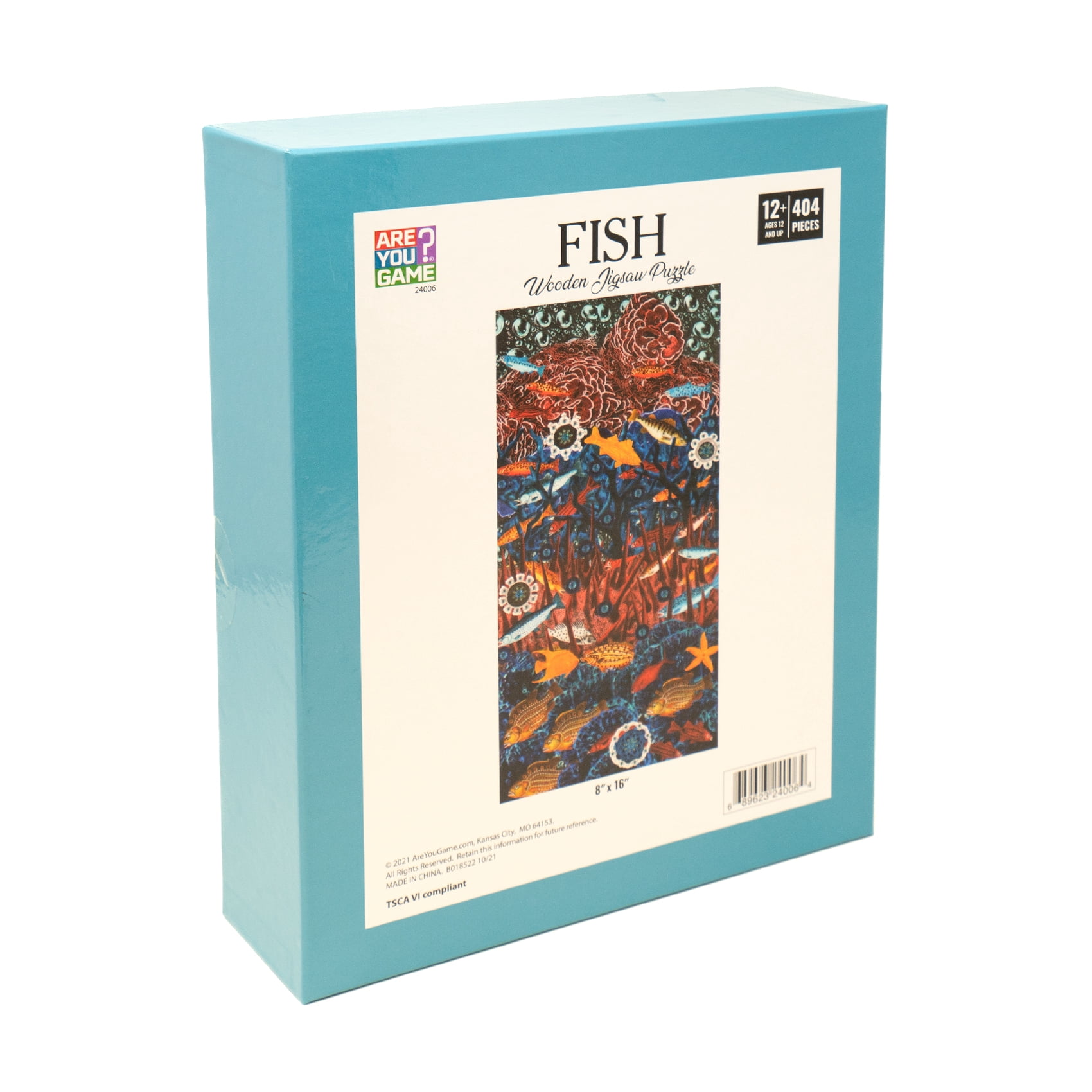 AreYouGame.com Wooden Jigsaw Puzzle - Fish: 404 Pcs