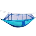 thumbnail image 1 of Con mosquitera, hamaca de camping, hamaca de jardín, tumbona colgante, tumbona de jardín y azul kusrkot Camping Hamaca, 1 of 8