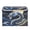 Blue Sea, variant on 40L Lidded Home Storage Bins Foldable Storage Box with Handle for Home Bedroom Closet, Blue Sea Printed
