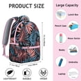 thumbnail image 2 of Tropical Leaf School Backpack Hawaiian Floral Travel Bag with Palm Inspired Design Jungle Leaves Everyday Backpack for Student, 2 of 2
