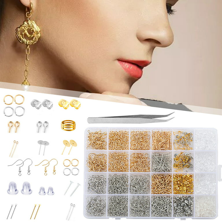Hypoallergenic Earring Making Kit, Modacraft 2000Pcs Earring Making  Supplies Kit with Earring Hooks, Earring Findings, Earring Posts, Earring  Backs, Earring Pins Jump Rings for Jewelry Making Supplies - Yahoo Shopping