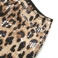 thumbnail image 4 of Fashionable Women's Shorts In Low Rise Styles With Sequins And Leopards Print Short Pant For Casual Or Party Wear, 4 of 9