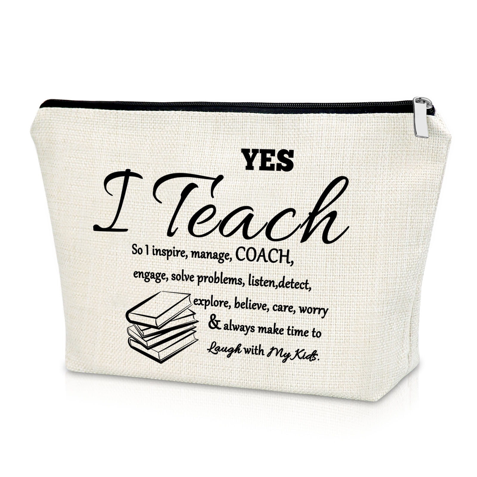  16 Pieces Teacher Appreciation Gifts Teacher Makeup Bags for  Women Teacher Canvas Cosmetic Bags Thank You Gift Travel Toiletry Pouch  Case Bags for Graduate Teacher Day Supplies, 4 Styles : Beauty