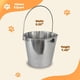 thumbnail image 4 of Cubo Plano Acero Inoxidable Advance Pet Products Pesado de 6 Cuartos, 4 of 6