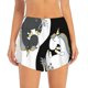 thumbnail image 2 of Balery Unicorn in Yoga Pantalones cortos deportivos para mujer con forro y dos bolsillos, elásticos, para entrenamiento, gimnasio, yoga-X-Large, 2 of 7