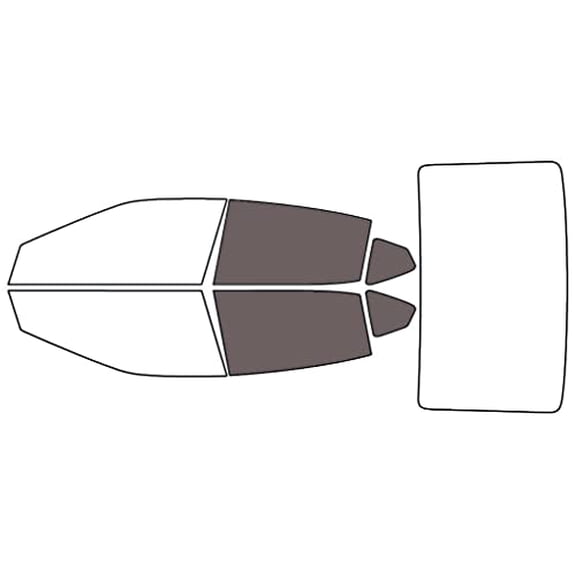 Rvinyl Window Tint Kit Compatible with Nissan Maxima 2016-2023 - Back Precut Kit - 35%