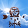 thumbnail image 3 of Transemion Stainless Steel Weather Vane Retro Farm Scene Garden Stake Weathervane Professional Measuring Tools  No.5, 3 of 7