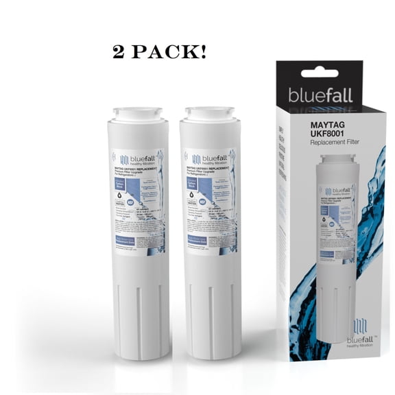 Drinkpod Maytag UKF8001 Refrigerator Water Filter Compatible by BlueFall 2 Pack
