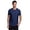 Navy, variant on RBX Active Men's Tonal Stripe Closed Mesh Quick Drying Workout T-Shirt