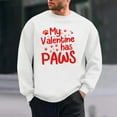 thumbnail image 1 of Amzcrzy Sudadera Para Hombre Con Estampado De Corazones, Informal, De Manga Larga Y Cuello Redondo, Sudadera Con Capucha, Camiseta De Manga Larga Y Cuello Redondo, Color Blanco, Talla S, 1 of 6