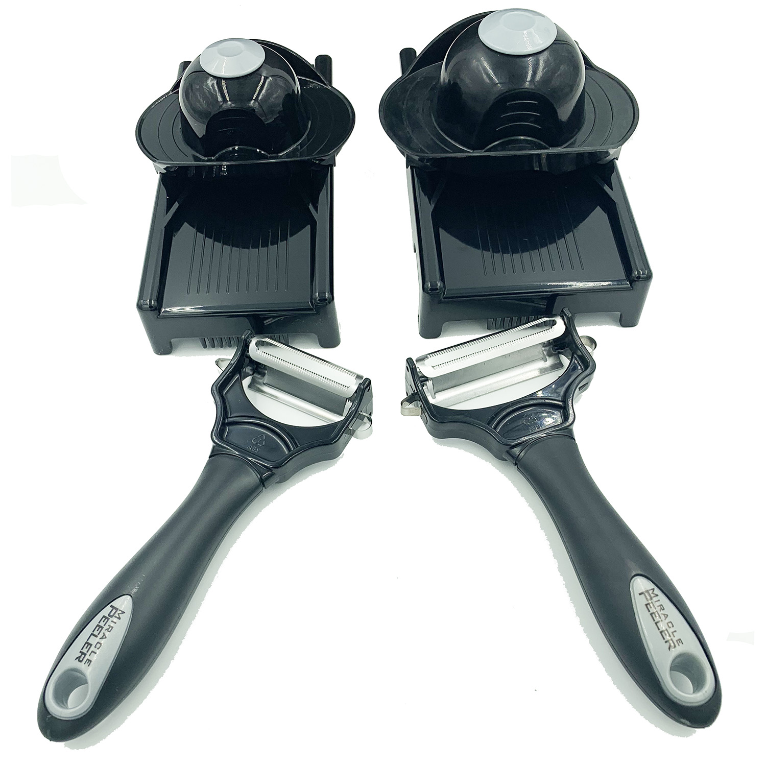 Miracle Peeler 2in1 Vegetable Peeler Deluxe Combo Regular and Wide