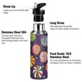 thumbnail image 3 of Yayeee 20oz Insulated Water Bottle Double Wall Stainless Steel with Flip Straw Lid, Galactic Candy, 3 of 7
