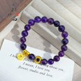 thumbnail image 2 of Pulsera de amatista para mujer con lirio de los valles y calabaza, 2 of 2
