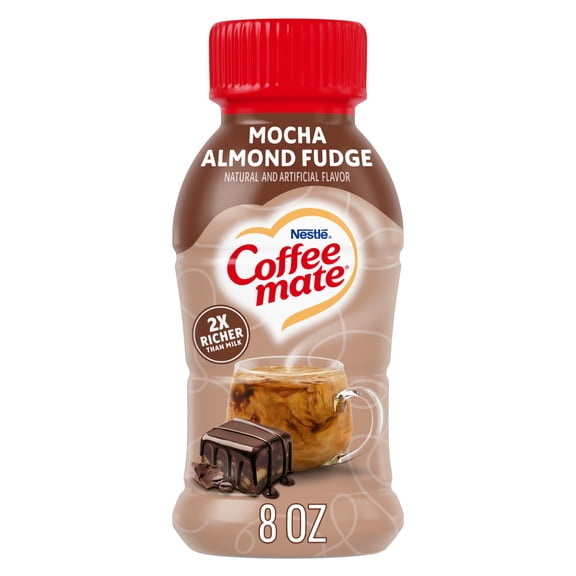 Coffee mate Mocha Almond Fudge Flavored Coffee Creamer, Non Dairy Coffee Creamer 8 fl oz