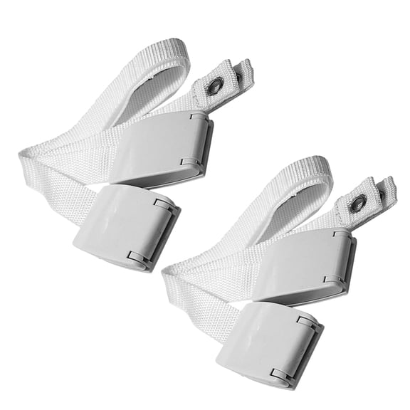 OFFIGAM 2-Pack Anti-Tip Furniture Straps for Home Safety, White Chinlon Material, Secure Family