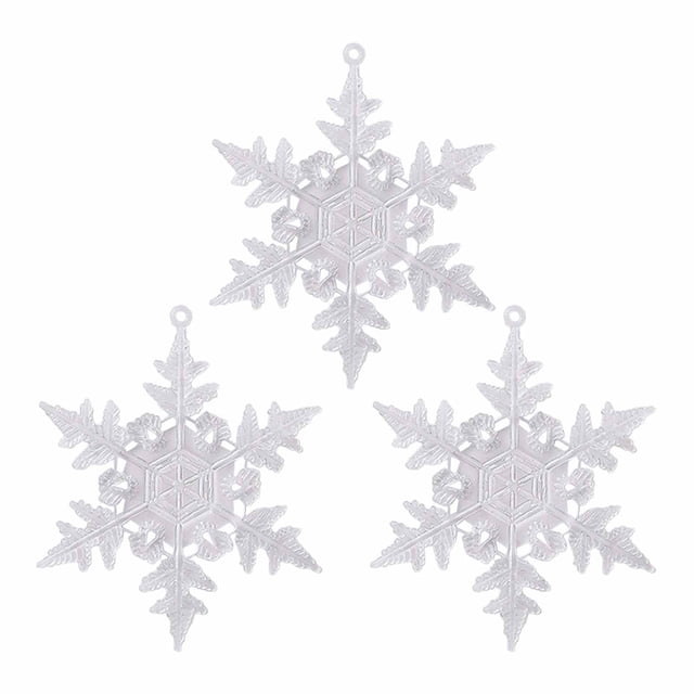SIfdSeng Get it Fast Snowflake Decorations Transparent Winter for Winter Holiday Weddings