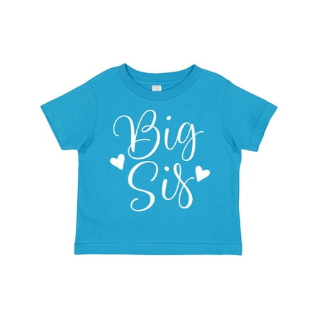 

Inktastic Cute Big Sis Girls Announcement Gift Toddler Toddler Girl T-Shirt