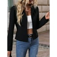 thumbnail image 2 of Women's Casual Cardigan Cropped Long Sleeve Shrug Thin Open Front Jacket, 2 of 7