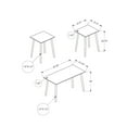thumbnail image 2 of Monarch Table Set, 3pcs Set, Accent, Coffee, End, Walnut Laminate, Contemporary, 2 of 3