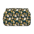 thumbnail image 2 of Sikiie Bear Sunflower Print Flip Double-layer Pencil Case, All-purpose Stationery Bag for Study and Office, Zipper Design, Unisex, 2 of 7
