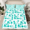 thumbnail image 2 of Homewish Teens Gamer Ice Hockey 4-Piece Full Size Sheets,Sport Theme Bed Sheets,Ball Gamer Lightweight Sheet Sets,Super Cozy Room Decor, 2 of 7