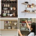 thumbnail image 4 of Mason Jar Organizer, Mason Jars Rack, Canning Jar Holder Under Kitchen Cabinet, Aluminum Alloy Kitchen Under Cabinet Storage Rack, Efficient Food Display, Versatile Usage, 2 Pcs, 4 of 8