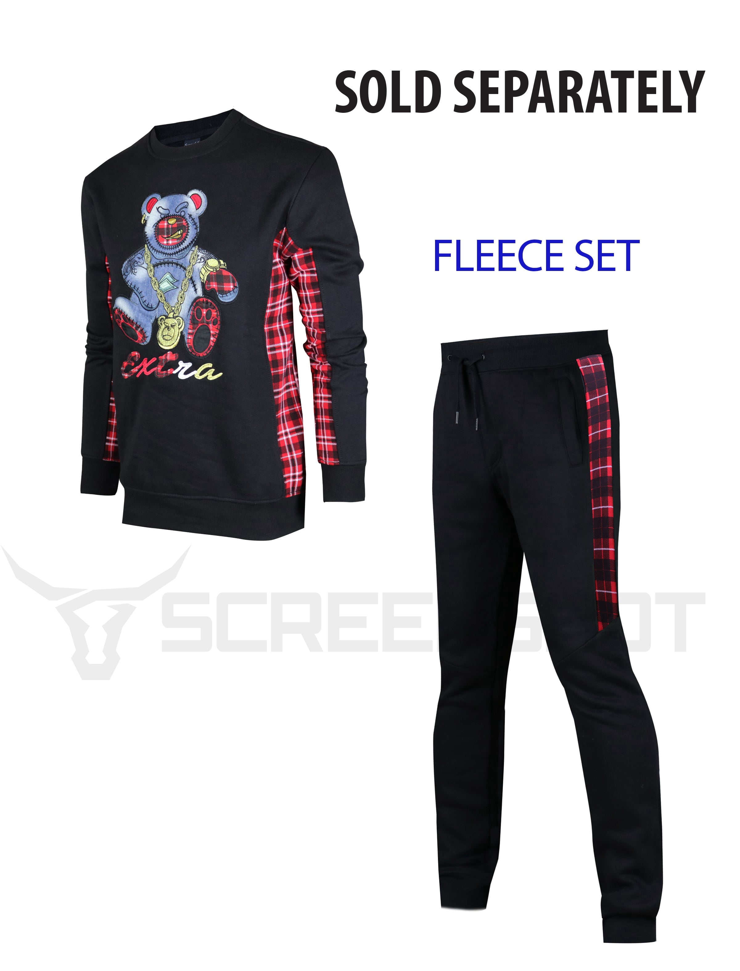 Screenshotbrand Men's Urban Fleece Pullover Sweatshirt - Hip Hop Streetwear, X-Large - View #7