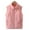 Pink, variant on ANINEO Girls' Fleece Vest Outwear Lightweight Solid Color Cute Jacket with Kids Pockets