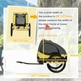 thumbnail image 3 of Aosom Dog Bike Trailer with Hitch Coupler, Wheels for Medium Dogs, Yellow, 3 of 10
