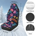 thumbnail image 7 of Uorisanigo Car Seat Covers - Non-Slip Purple Flowers Print Front Seat Cover Universally Used for Cars, SUV Trucks - 2PCS Car Driver Seats Covers Accessories, 7 of 7