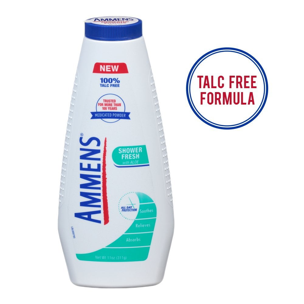 3 Pack Ammens Medicated Powder Shower Fresh 11oz Each