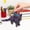 Dark Purple, variant on 3D Printed Articulated Cartoon Cat Figurine Multi-Color Desktop Ornament, Whimsical Feline Sculpture for Stress Relief and Modern Home Decor Light Purple