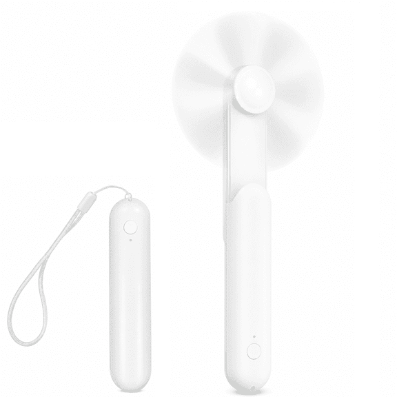 ATUPEN Portable Mini Fan, Rechargeable Handheld Fan for Travel Office Gift for Women (White)