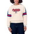 thumbnail image 4 of Women's WEAR by Erin Andrews  Cream New England Patriots Stripe Pullover Sweater, 4 of 4