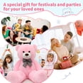 thumbnail image 4 of MorisMos Giant Teddy Bear 4ft Stuffed Animal Soft Big Bear Plush Toy, 4 of 8