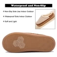 thumbnail image 4 of NeedBo Men's Slippers Memory Foam House Slippers for Men Indoor Outdoor Soft Wool-Like Lining House Shoes Size 6-7, Brown, 4 of 7