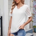 thumbnail image 4 of Summer Tops for Women 2025 Vacation Trendy Womens Plus Size T Shirts Loose Fit Summer Clothes for Women 2025 Vacation Cruise Petite, 4 of 7