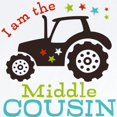 thumbnail image 2 of CafePress - Middle Cousin Tractor Infant Bodysuit - Baby Light Bodysuit, Size Newborn - 24 Months, 2 of 4