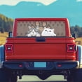thumbnail image 3 of HUIACONG Dog Paw Cat Pickup Car Window Stickers Rear Window Decal 66 x 22 inch Easy to Install Truck Rear Windows Decals Perforated Windows Film Decal Suitable for Most Pickup Trucks, 3 of 7