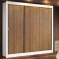 thumbnail image 1 of Ropero Closet Lyon Plus Madesa 3 Puertas Blanc/Marrón 01, 1 of 5